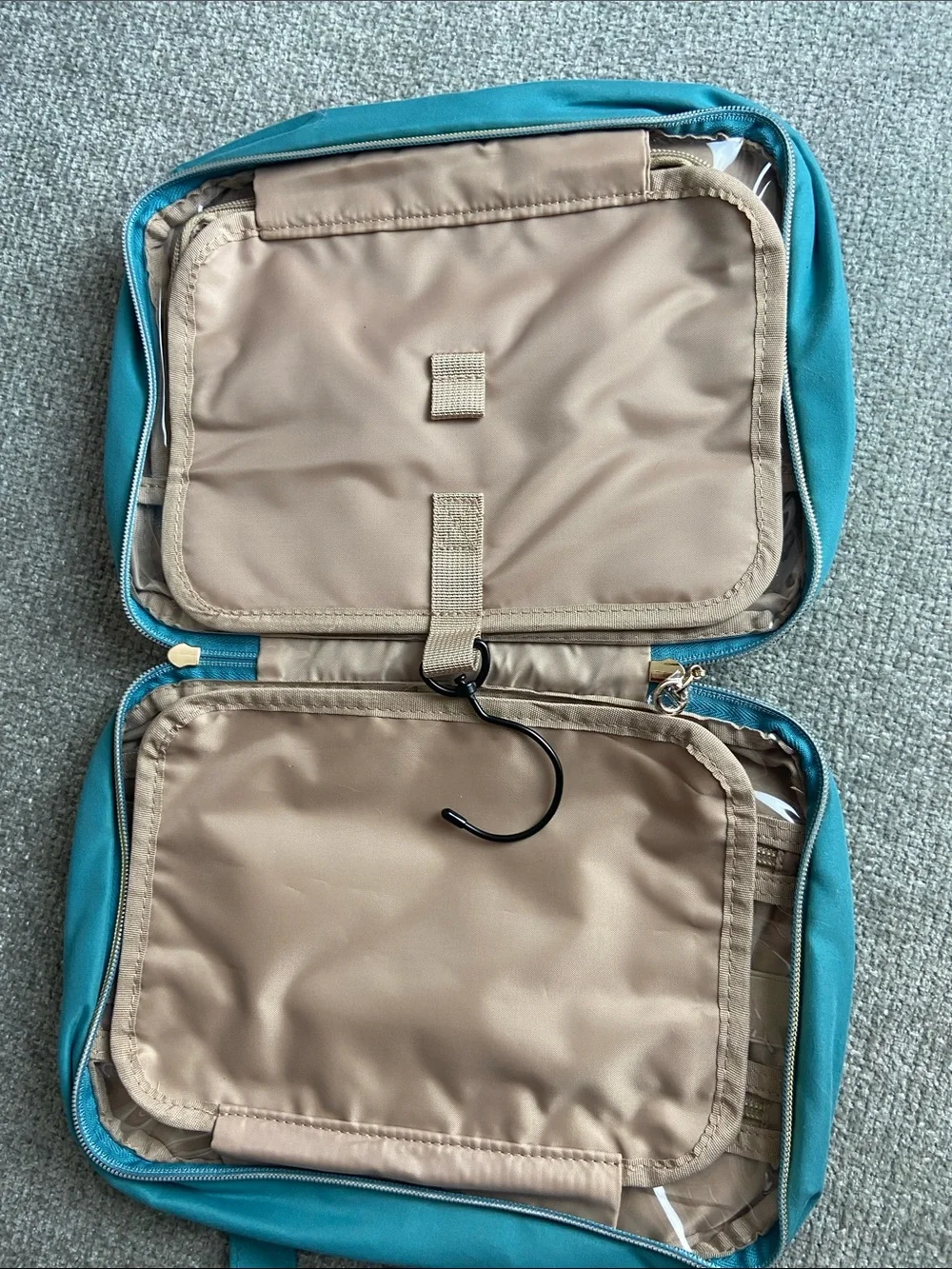 Bagsmart Quilted Teal Travel Tote Bag